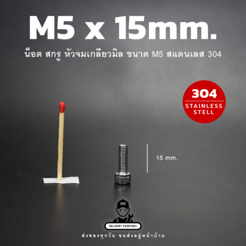 สกรูหัวจม M5