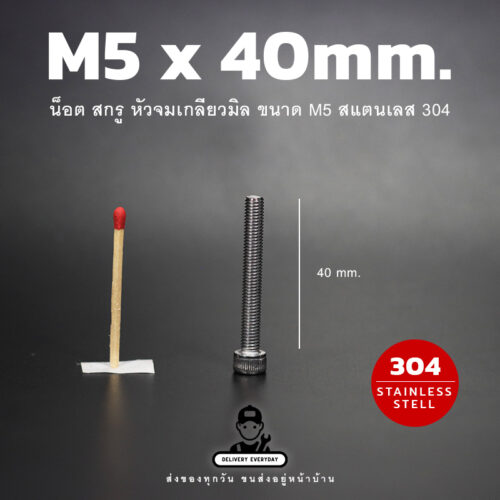 สกรูหัวจม M5